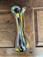 Mondgeblazen Retro Vaas - Kleurrijk en Uniek!, Overige kleuren, Ophalen of Verzenden, Minder dan 50 cm, Glas
