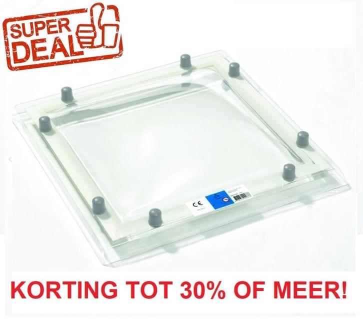 OP=OP Lichtkoepels met 30% korting of meer | magazijnverkoop, Doe-het-zelf en Verbouw, Glas en Ramen, Nieuw, Minder dan 80 cm