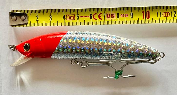 Yo-Zuri F Red Head 11cm Ongebruikt zie Foto’s lees de Adv., Watersport en Boten, Hengelsport | Roofvissen, Gebruikt, Ophalen of Verzenden