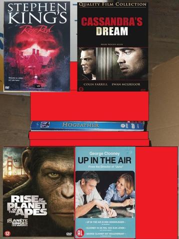 Dvds: Up in the Air + Rose Red + Hogfather+Where Eagles Dare beschikbaar voor biedingen