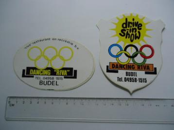 sticker oud Budel Riva restaurant recreatie disco dancing 2x beschikbaar voor biedingen