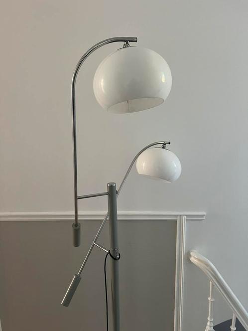 Vintage Dijkstra mushroom vloerlamp met 2 zwenk-armen, Huis en Inrichting, Lampen | Vloerlampen, Zo goed als nieuw, 150 tot 200 cm