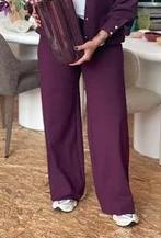 Studio Anneloes Lexie broek bonded blackberry travelstof M, Maat 38/40 (M), Ophalen of Verzenden, Zo goed als nieuw, Lang