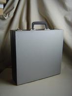 Vintage grijze elpee platenkoffer hardcase, Ophalen of Verzenden, Gebruikt, Overige formaten, Overige genres