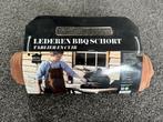 NIEUW bbq achort echt leer bruin, Tuin en Terras, Barbecue-accessoires, Ophalen, Nieuw