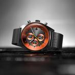 Herenhorloge Grijs, Oranje - DETOMASO D10 CHRONOGRAPH, Overige merken, Staal, Polshorloge, Nieuw