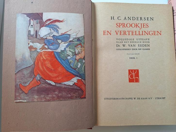 Sprookjesboeken van H.C. Andersen (2 dln.) Ill. Rie Cramer, Verzamelen, Overige Verzamelen, Gebruikt, Ophalen of Verzenden