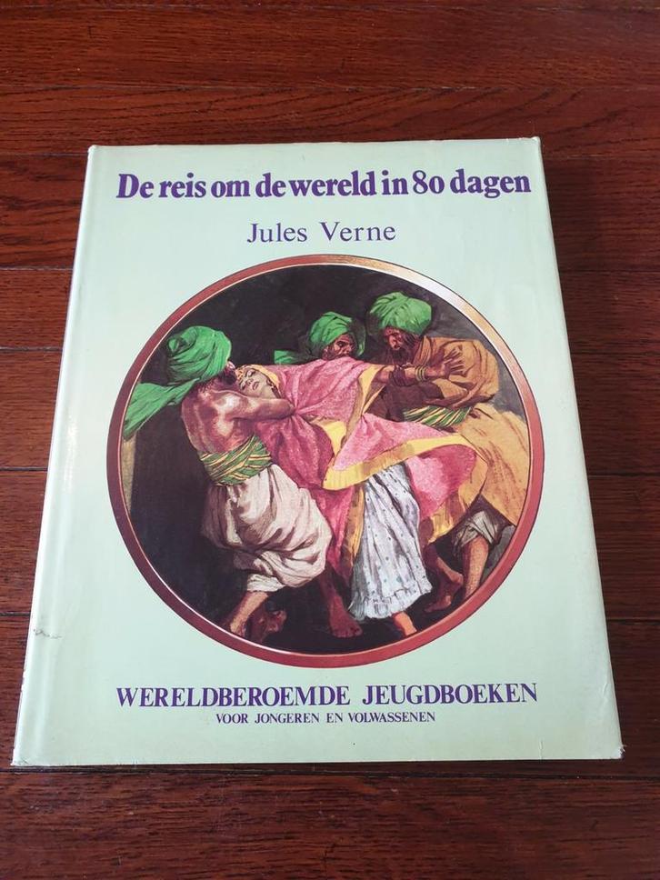 Jules Verne - De reis om de wereld in 80 dagen, Boeken, Sprookjes en Fabels, Zo goed als nieuw, Ophalen of Verzenden