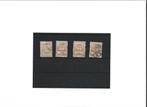 complete serie nooduitgifte op fiscaalzegels ZB39 t/m42, Postzegels en Munten, Postzegels | Nederlands-Indië en Nieuw-Guinea, Nederlands-Indië