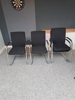 6 vergaderstoelen, Ophalen, Zwart, Zo goed als nieuw, Vergader
