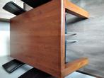 Mahonie eikenhouten eetkamertafel, Ophalen, Gebruikt, 200 cm of meer, 50 tot 100 cm