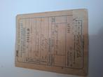 distributie stamkaart Gouda bonkaart document, Verzamelen, Ophalen of Verzenden, Nederland
