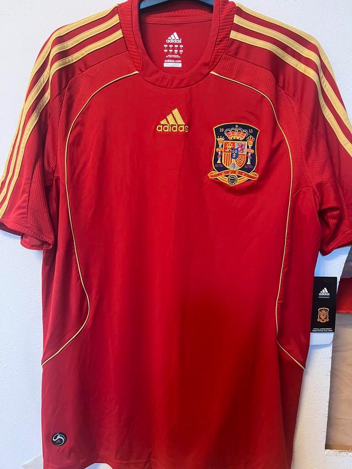 Adidas Spanje Thuis Shirt 2008 EK Winnaars Editie - Maat L, Sport en Fitness, Voetbal, Nieuw, Shirt, Maat L, Ophalen of Verzenden