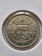 Six pence England 1942 zilver, Postzegels en Munten, Ophalen of Verzenden, Overige landen, Zilver