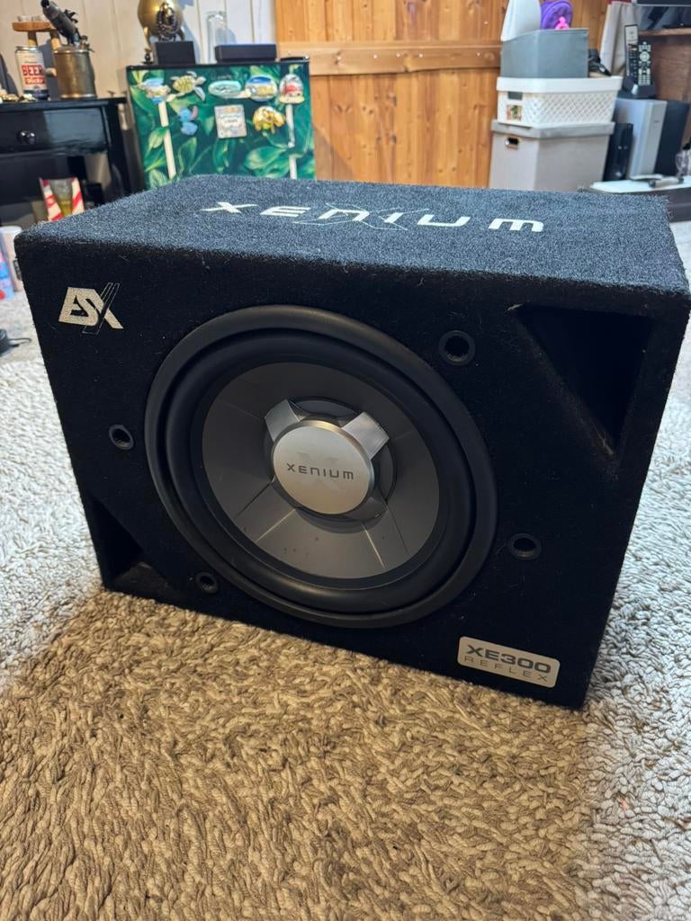 ESX Xenium XE300 Relfex subwoofer / 12 inch / 600 Watt, Ophalen, Gebruikt