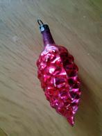 Antiek gekleurde glazen kerstballen dennenappel kersthanger., Ophalen of Verzenden