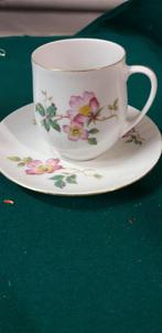 kop en schotels thomas met bloemen, Ophalen of Verzenden