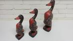 Eenden 3 stuks houtgesneden., Antiek en Kunst, Ophalen of Verzenden