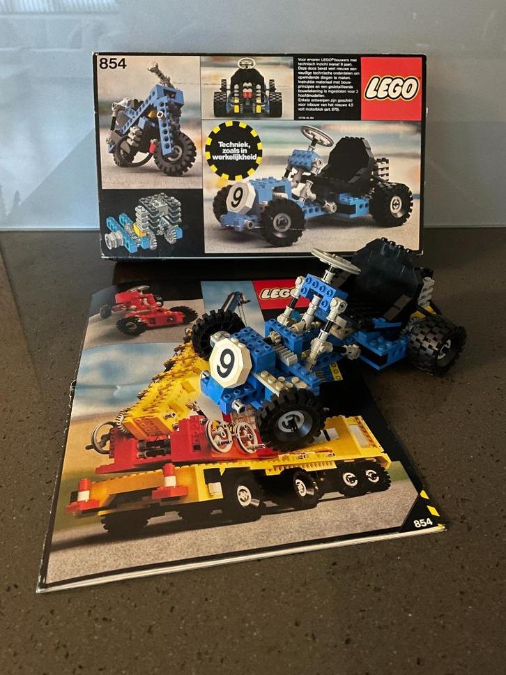 Lego Technic - set 854 Go-Kart, Kinderen en Baby's, Speelgoed | Duplo en Lego, Gebruikt, Lego, Complete set, Ophalen of Verzenden