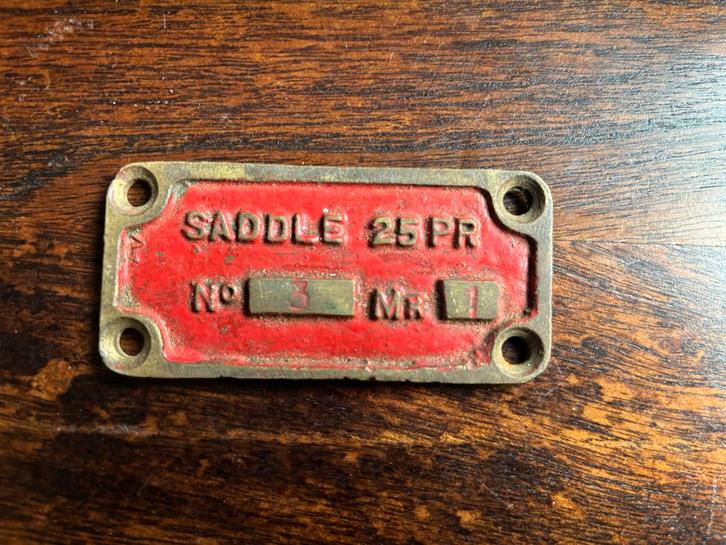 WO2 Typeplaat 25 Ponder Veldgeschut, Verzamelen, Militaria | Tweede Wereldoorlog, Ophalen of Verzenden