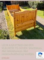 Boho Oud Grenen Kajuit Bed Kinder Een Persoons Bed met Lade, Ophalen, Zo goed als nieuw, Hout, Overige typen