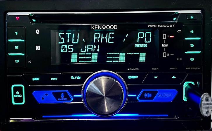 KENWOOD DP-X5000BT autoradio met bluetooth en veel functies, Auto diversen, Autoradio's, Zo goed als nieuw, Ophalen of Verzenden
