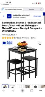 Nieuwe set van HomeXL bartafel met krukken, Ophalen, Nieuw, 60 tot 90 cm