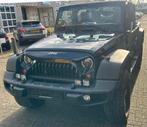 ‼️JEEP WRANGLER JK 3.6 V6 284PK BLAUW BJ2013 HARD/SOFTTOP‼️, Auto's, Automaat, Zwart, Blauw, Leder