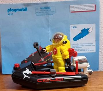 Playmobil 4910 Duiker met Rubberboot. Zo goed als nieuwe. beschikbaar voor biedingen