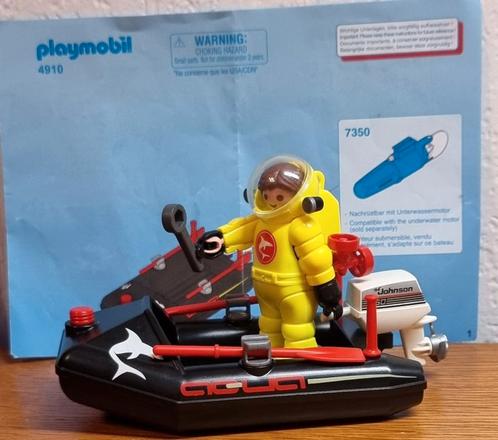 Playmobil 4910 Duiker met Rubberboot. Zo goed als nieuwe., Kinderen en Baby's, Speelgoed | Playmobil, Zo goed als nieuw, Complete set