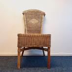 Rotan Eetkamerstoel (Meerdere op voorraad), Huis en Inrichting, Stoelen, Ophalen, Gebruikt, Bruin, .