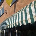 Groen-wit gestreepte markies, Gebruikt, Ophalen of Verzenden, Markies, 250 cm tot 450 cm