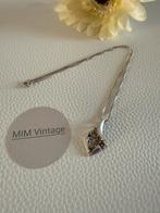 S219/Zilveren Vintage AHS minimalistische Brutalist ketting, Sieraden, Tassen en Uiterlijk, Kettingen, Gebruikt, Verzenden, X