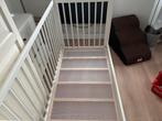 Witte peuterbed te koop van Ikea, Kinderen en Baby's, Kinderkamer | Bedden, Ophalen, 70 tot 85 cm, Zo goed als nieuw, Lattenbodem