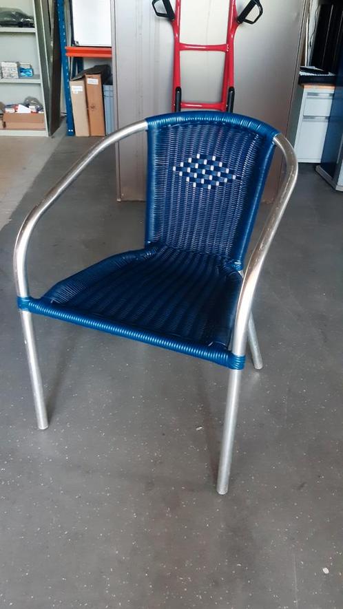 Terrasstoel tuinstoelen, Tuin en Terras, Tuinstoelen, Gebruikt, Aluminium, Stapelbaar, Ophalen