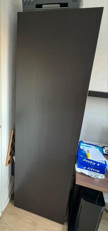 IKEA Besta kastdeur 192cm hoog bruin-zwart - afbeelding 1
