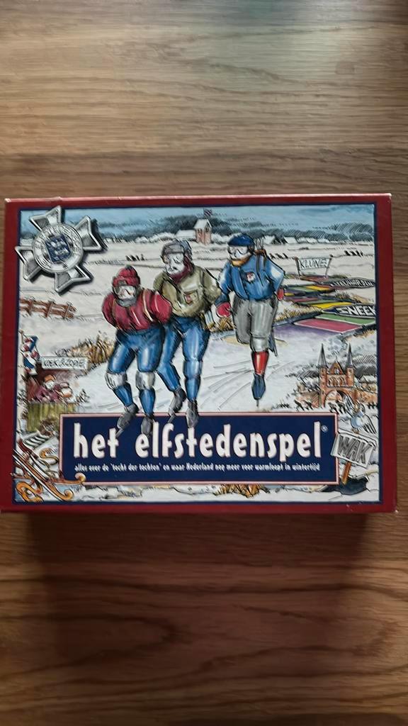 Het Elfstedenspel – klassiek bordspel, compleet ongebruikt, Hobby en Vrije tijd, Gezelschapsspellen | Bordspellen, Zo goed als nieuw