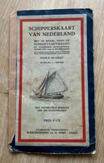 Schipperskaart van Nederland door E. de Geest, Verzamelen, Scheepvaart, Verzenden, Gebruikt, Motorboot of Zeilboot, Kaart, Foto of Prent