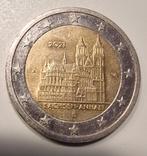 Duitse 2-euromunt uit 2021, gewijd aan de deelstaat Saksen-A, Ophalen of Verzenden, Duitsland, 2 euro