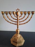Antieke Chanoeka Kandelaar met Davidster, Ophalen of Verzenden, Minder dan 25 cm