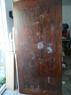 Oud Tafelblad, indonesisch hardhout 190 x 80 cm, Huis en Inrichting, Gebruikt, Ophalen, Hout Tafelblad