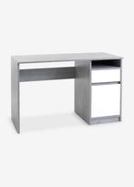 Bureau BILLUND 54x120 wit/betonlook Jysk, Ophalen, Zo goed als nieuw, Bureau