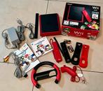 Te koop: Wii Mini Red + Mario Kart alles compleet in doos!, Spelcomputers en Games, Spelcomputers | Nintendo Wii, Met 2 controllers