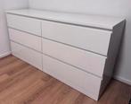 Witre malm kast met 6 lades, Huis en Inrichting, Ophalen, 50 tot 100 cm, Zo goed als nieuw, 3 of 4 laden