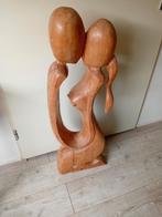 Oud massief houten beeld, Ophalen of Verzenden