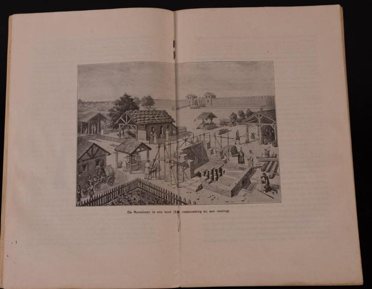 schoolplaat boekje  De Romeinen in ons land, Antiek en Kunst, Antiek | Schoolplaten, Geschiedenis, Verzenden