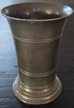 Tinnen vaasje Van Tollenaar, ca.9 cm groot, Ophalen of Verzenden