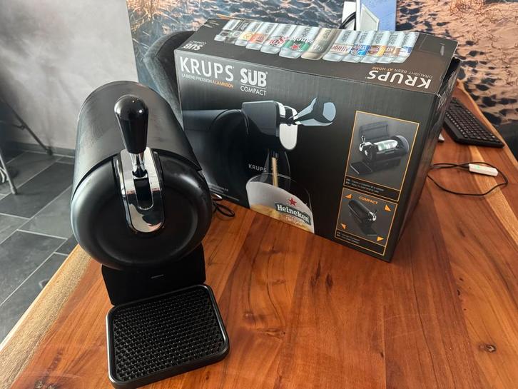Krups The Sub Compact thuistap met glazen en spoeler, Witgoed en Apparatuur, Thuistaps, Gebruikt, Krups, Ophalen of Verzenden