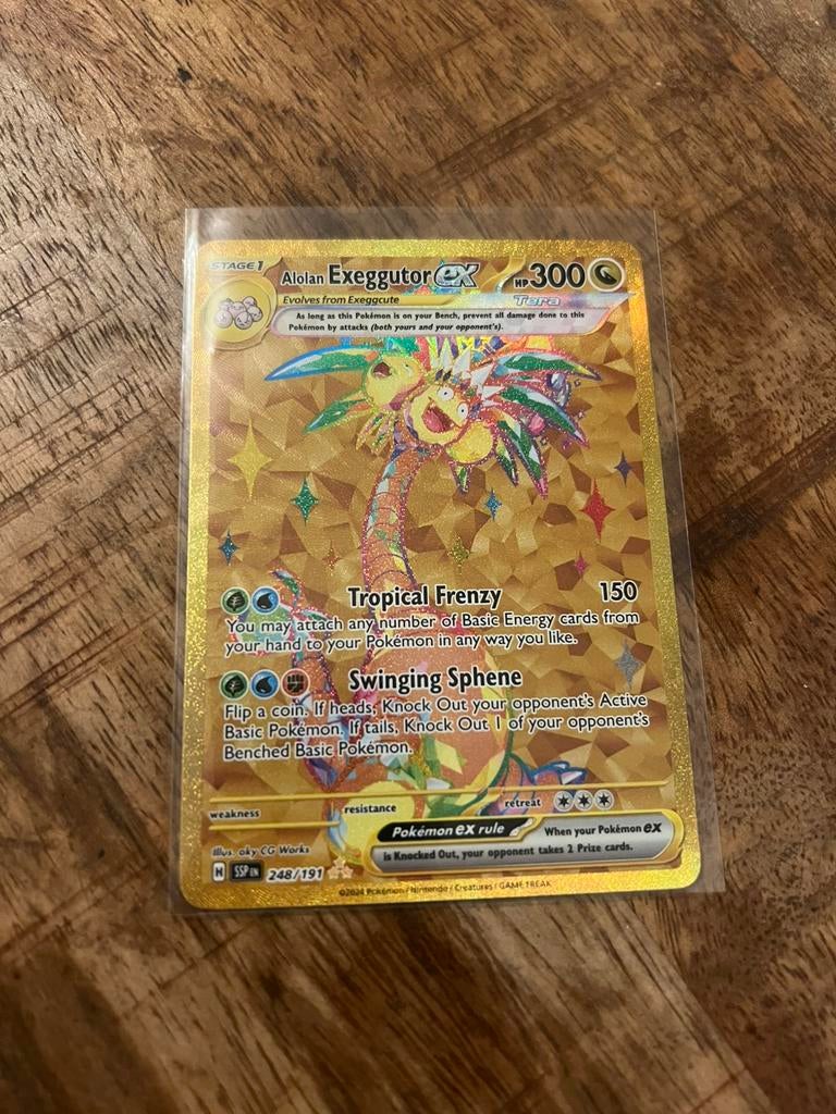 Alolan exeggutor EX SSP 248/191, Hobby en Vrije tijd, Verzamelkaartspellen | Pokémon, Ophalen, Nieuw, Losse kaart