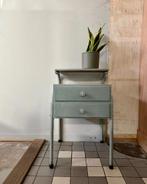Vintage jaren 50 Auping nachtkastje, midcentury kastje, Ophalen, Gebruikt, Minder dan 45 cm, -